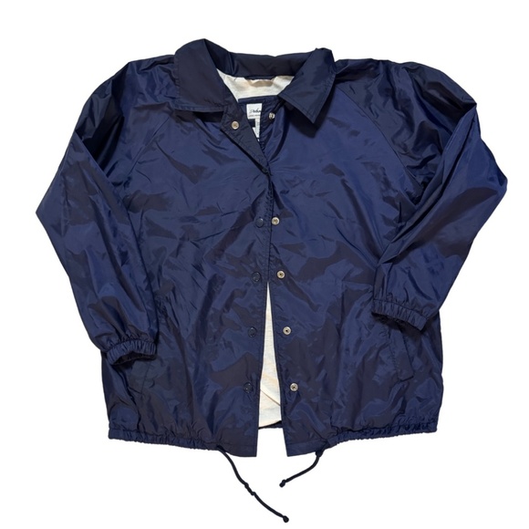 Vintage Navy Blue Lined Windbreaker - Picture 1 of 1